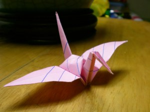 Pink Paper Crane